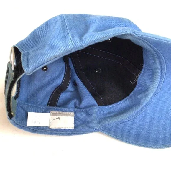 Nike Swoosh Embroidered Unisex Blue Baseball Style Adjustable One size fits most - Picture 8 of 8